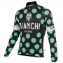 2017 Cycling Jersey Bianchi Milano Ml Black and Green 2 Long Sleeve and Bib Tight